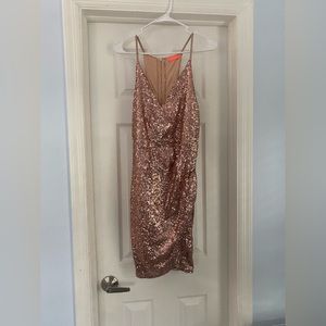 Rose Gold Sequin Dress